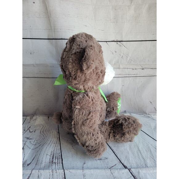 Animal Adventure Sweet Sprouts Bear Plush Green Feet Snowflake 16 Inch 2015 Toy - Picture 6 of 10